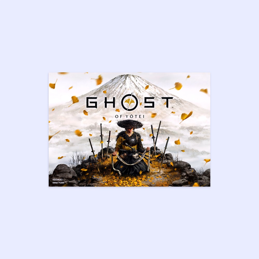 متال پوستر هومرو طرح Ghost of tsushima کد PS845