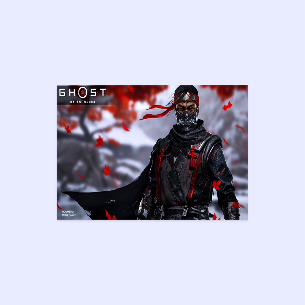 متال پوستر هومرو طرح Ghost of tsushima کد PS846