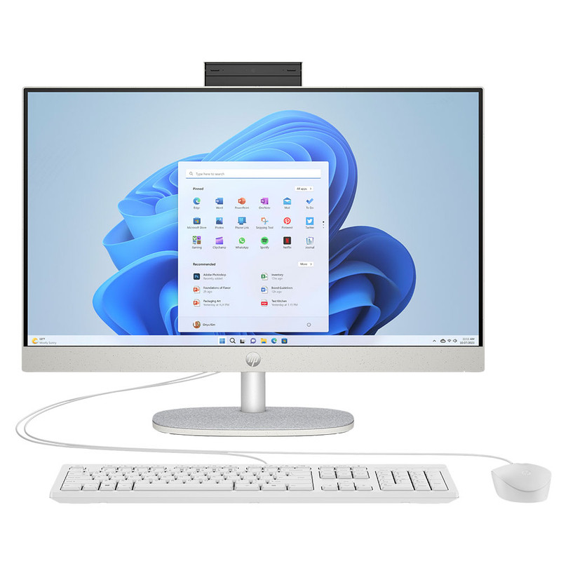 کامپیوتر همه کاره 23.8 اینچ اچ پی مدل HP AIO 24 CR1072nh با پردازنده Core Ultra 7-155U، رم 8 گیگابایت از نوع DDR5 و حافظه داخلی 512 گیگابایت SSD، گرافیک Intel Graphics، نمایشگر از نوع IPS
