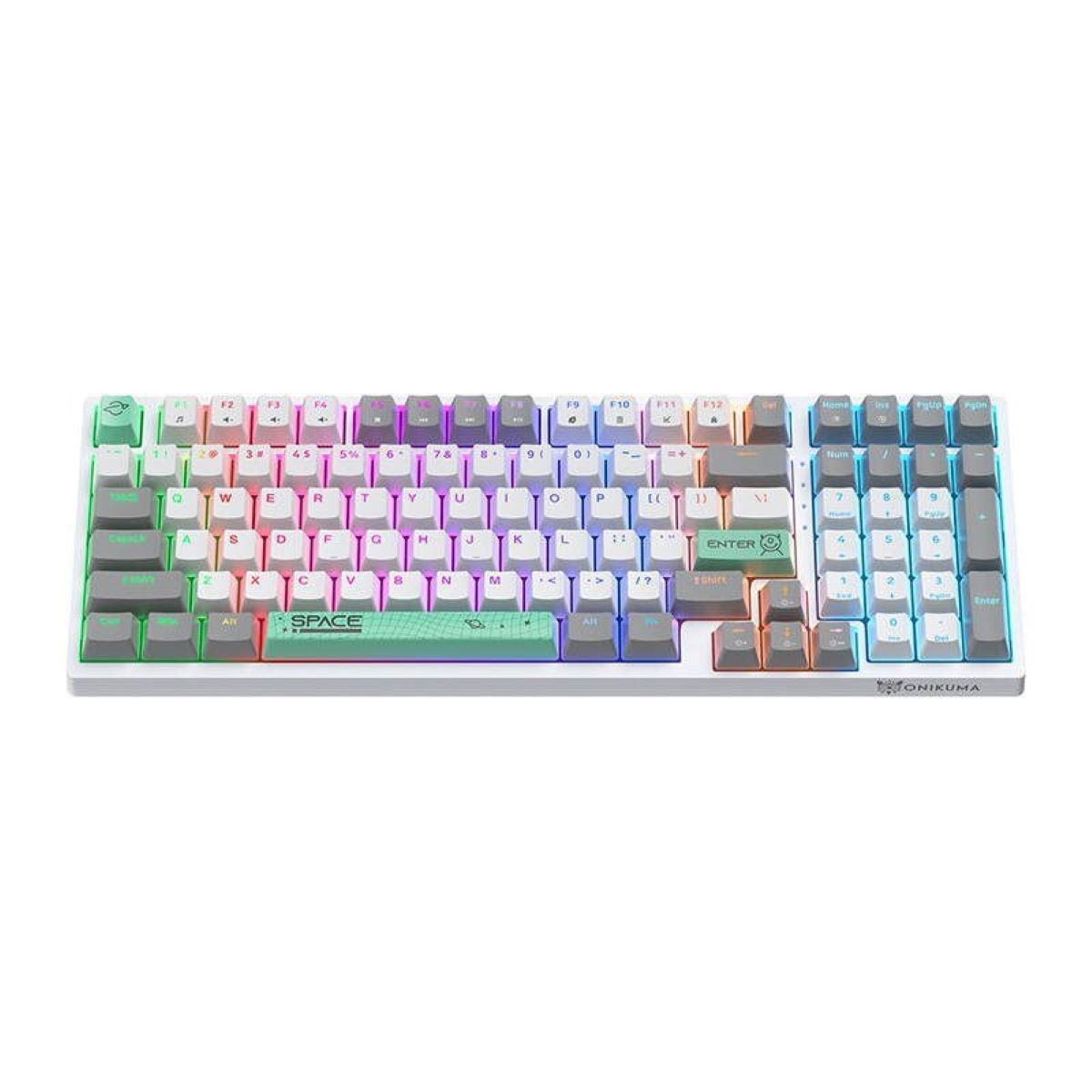 کیبورد گیمینگ ONIKUMA G38 Full Mechanical White
