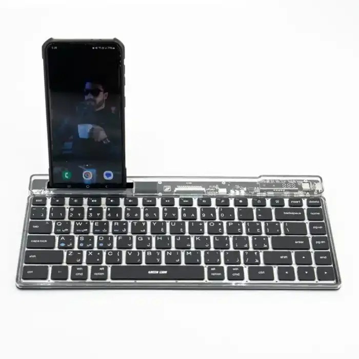 کیبورد شفاف بی‌سیم گرین لاین Green Lion Transparent Keyboard