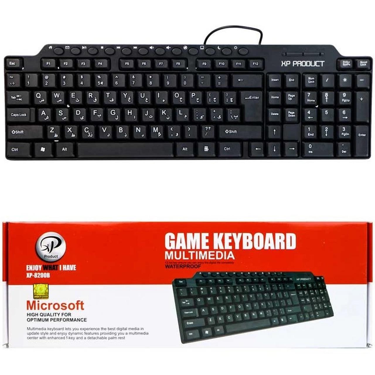 کیبورد بی سیم XP Product مدل XP-8200U - مشکی