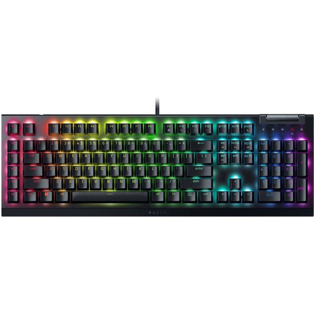 کیبورد گیمینگ RAZER مدل BLACKWIDOW V4 X FORTNITE EDITION