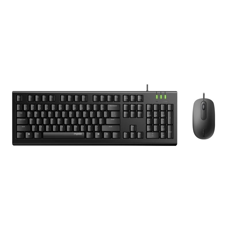 کیبورد و ماوس سیم دار رپو مدل Keyboard & Mouse Wired Rapoo X120 PRO