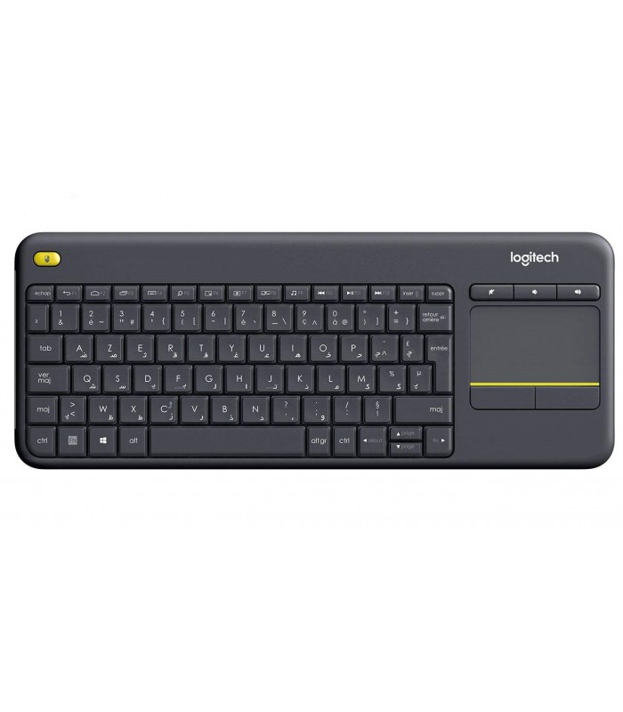 کیبورد بی‌سیم لاجیتک مدل K400 Plus به همراه تاچ پد - Logitech K400 Plus Wireless Touch Keyboard