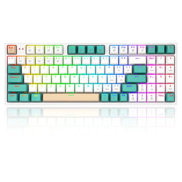 کیبورد گیمینگ باسیم ردراگون مدل KITAVA K636W RGB Redragon KITAVA K636W RGB Wired Gaming Keyboard