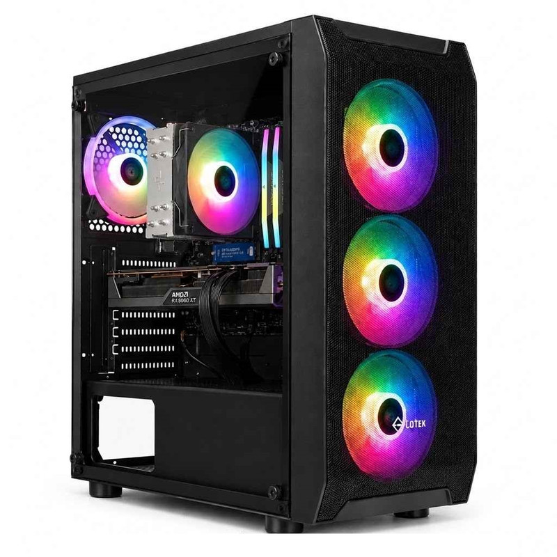 کامپیوتر دسکتاپ مدل 13400F- B760ME- DDR5 32GB- SSD 1TB- RX9060 XT 16GB