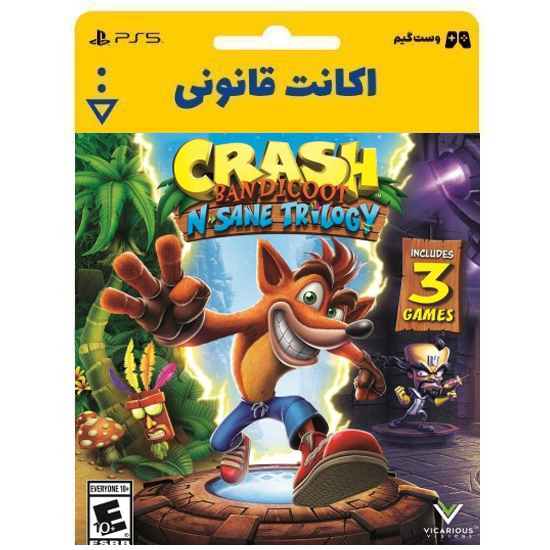 اکانت قانونی بازی Crash Bandicoot N. Sane Trilogy برای PS5