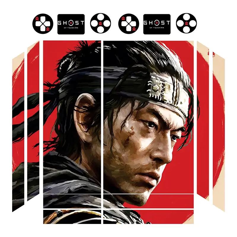 اسکین Ps4 طرح ghost of tsushima 03