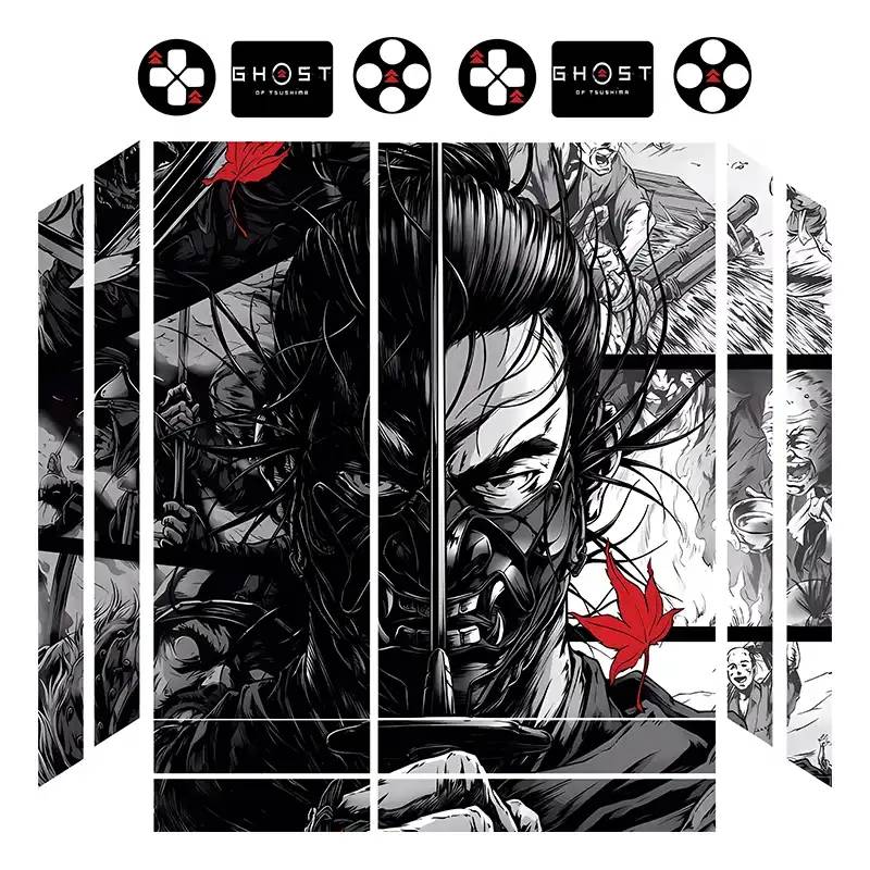 اسکین Ps4 طرح ghost of tsushima 04