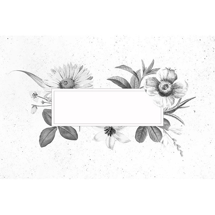 وکتور و قاب خالی گل با فضای خالی