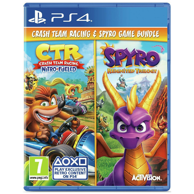 Crash Team Racing Nitro-Fueled & Spyro Game Bundle – PS4