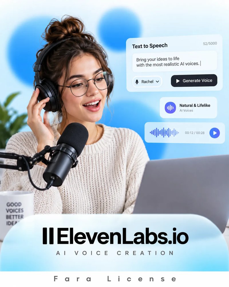 اشتراک ElevenLabs io