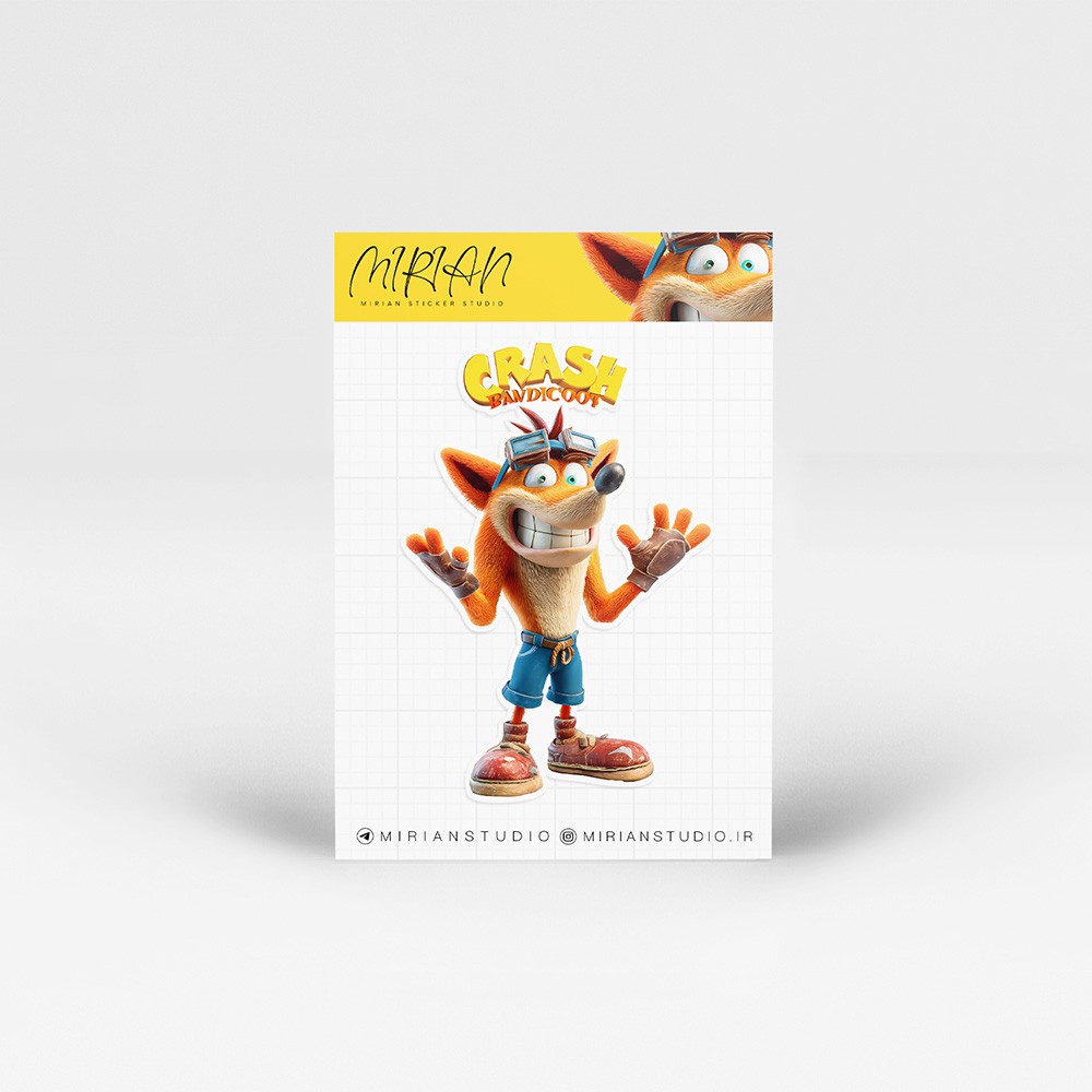 استیکر تکی Crash Bandicoot