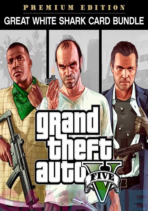 اکانت قانونی Grand Theft Auto V_ Premium Edition & Great White Shark Card Bundle