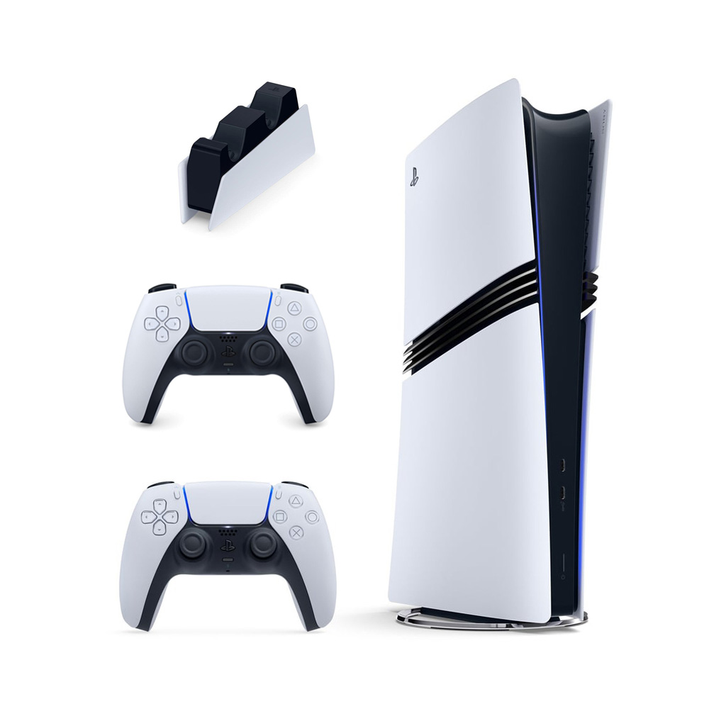 PlayStation 5 Pro + Dualsense White + PS5 Charger Station