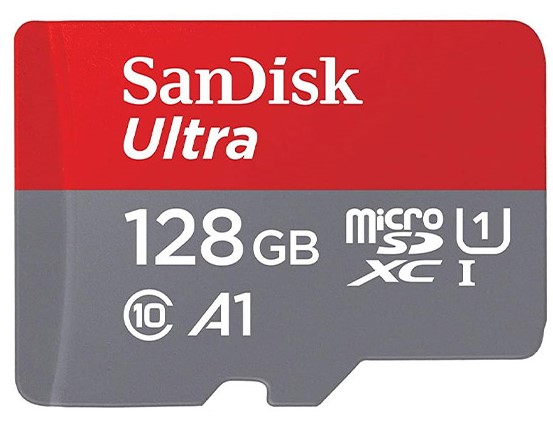 SanDisk 128GB Ultra microSDXC UHS-I Memory Card