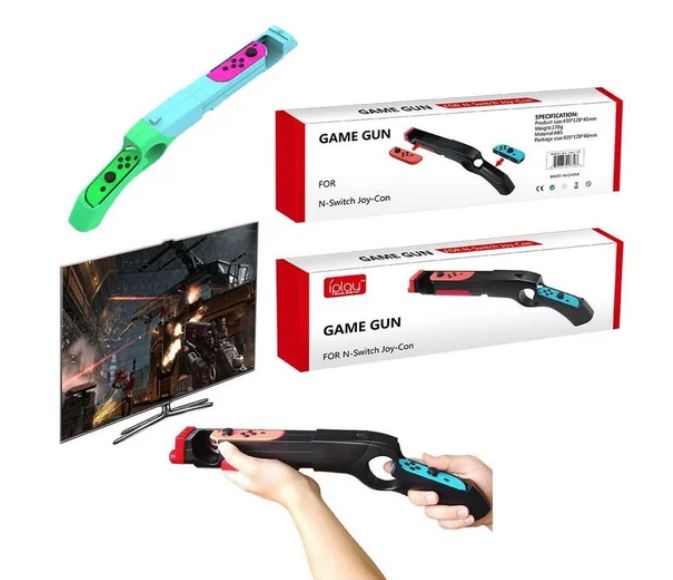 mini game gun for nintendo switch joy-con