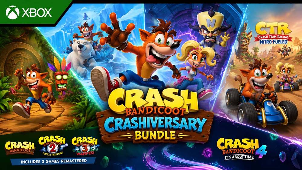 کد دیجیتالی بازی Crash Bandicoot - Crashiversary Bundle ایکس باکس