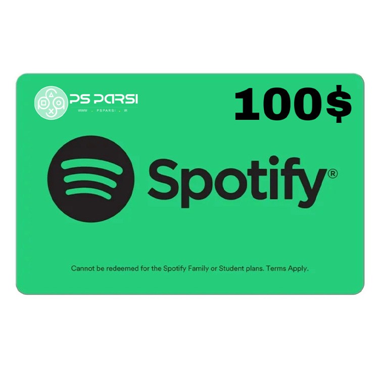 Spotify 100 $ Gift Card