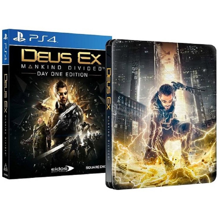 Deus Ex Mankind Divided Day One Edition Steelbook – R2 – PS4 – کارکرده
