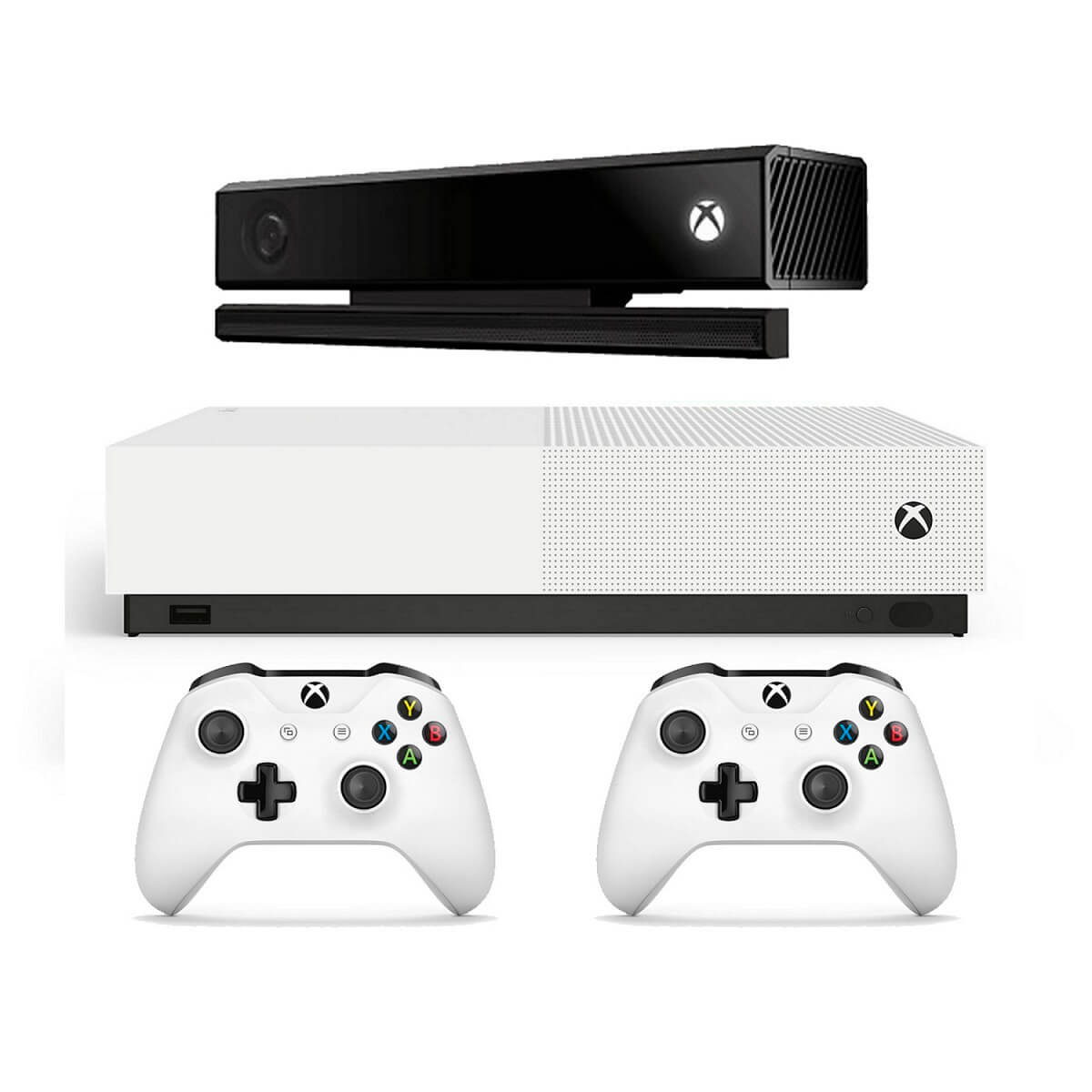 xbox one s دیجیتال دو دسته همراه با کینکت