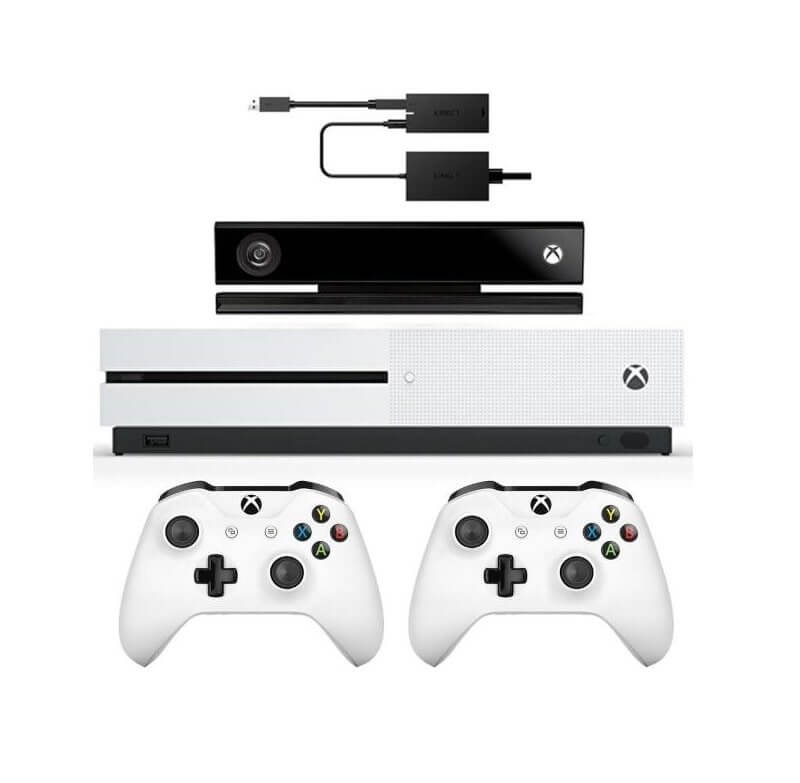 xbox one s دو دسته با بازی همراه با کینکت