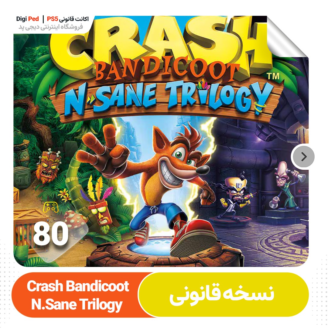 اکانت قانونی بازی Crash Bandicoot N.Sane Trilogy