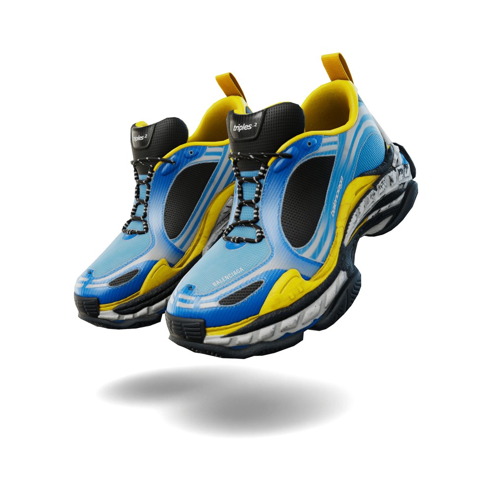Balenciaga Triple S.2 ‘Blue/White/Yellow’