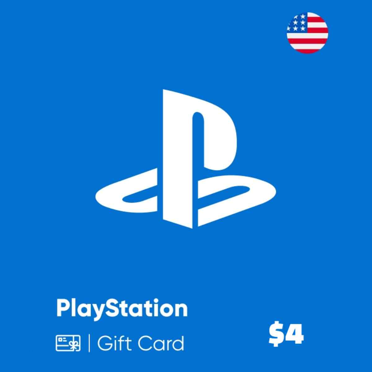 گیفت کارت پلی استیشن آمریکا PSN Gift Card USA $4