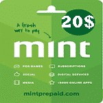گیفت کارت 20 دلاری مینت Mint