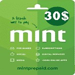 گیفت کارت 30 دلاری مینت Mint