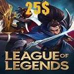 گیفت کارت 25 دلاری League Of Legends