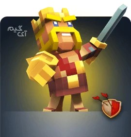 Clash of Clans : Pixel Barbarian Skin