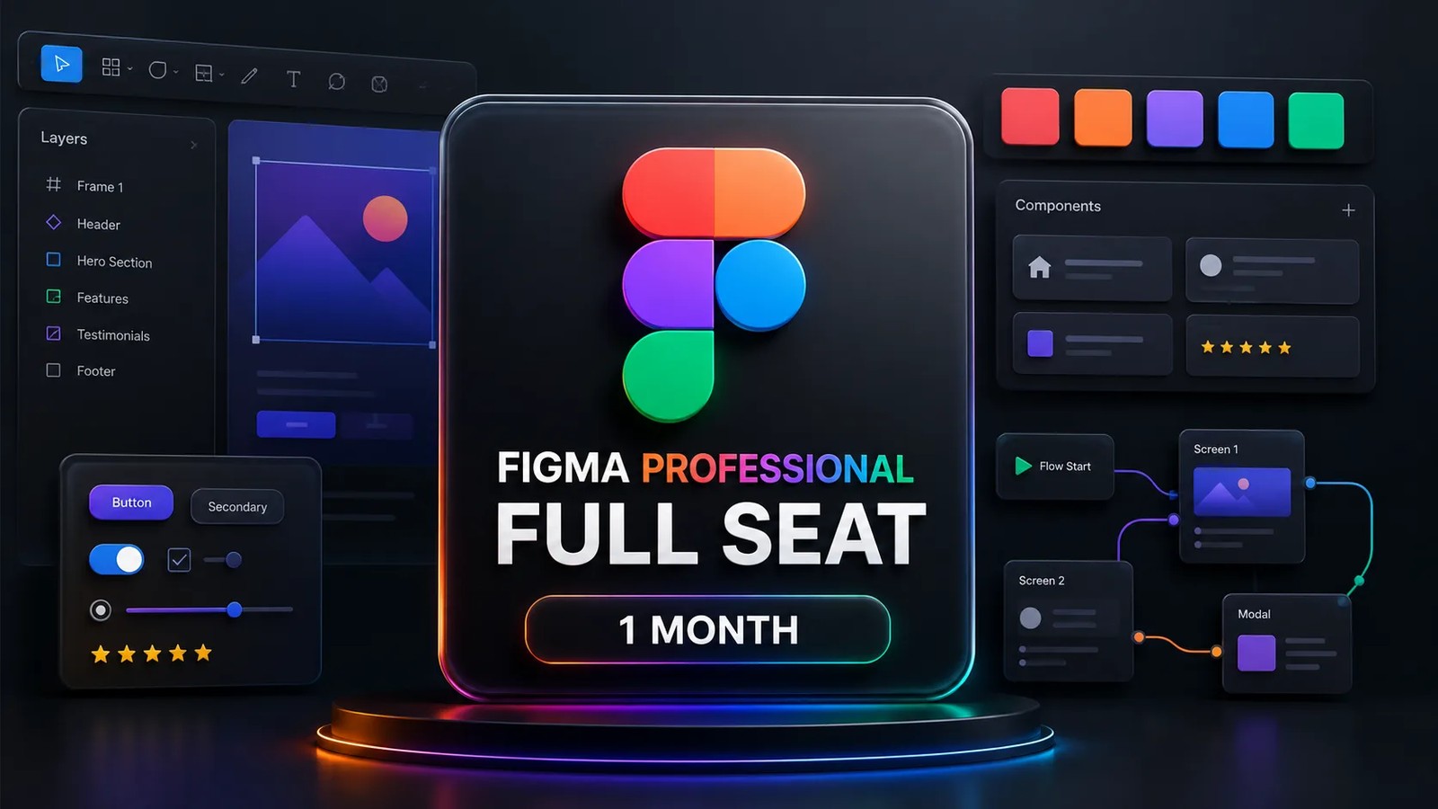 اشتراک یک‌ماهه Figma Full Seat