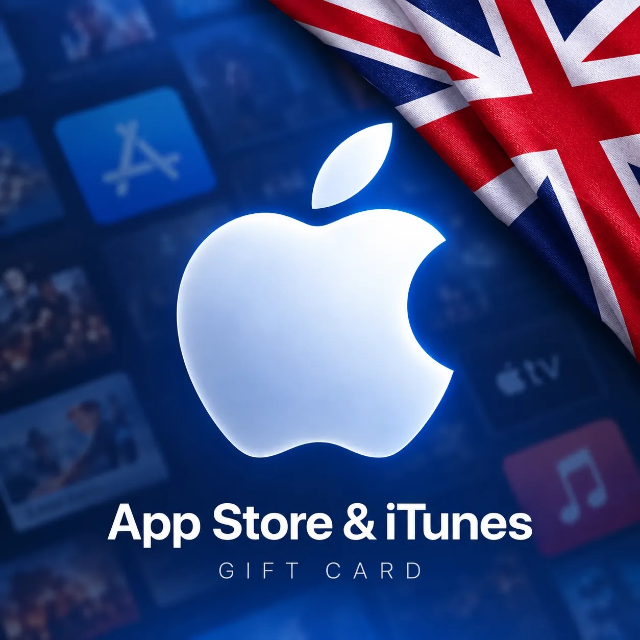 گیفت کارت اپل آیتونز Apple انگلیس 2 پوند