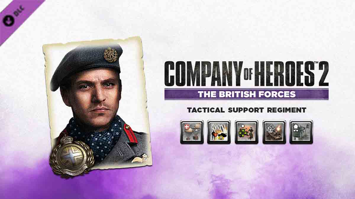 COH 2 British Commander: Tactical Support Regiment AR Steam Gift