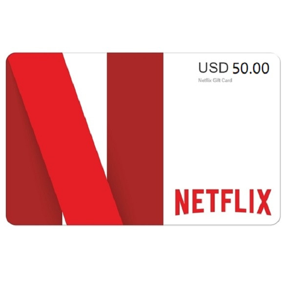 گیفت کارت 50 دلاری نتفلیکس مدل NFX50