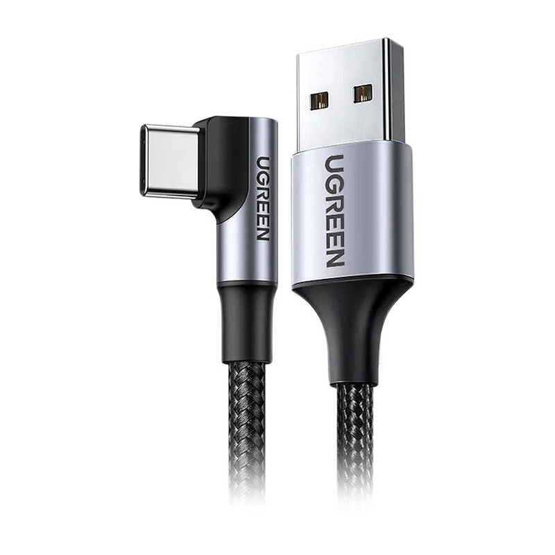 UGREEN Rightangle USB A to USB C 2m Black US284 50942