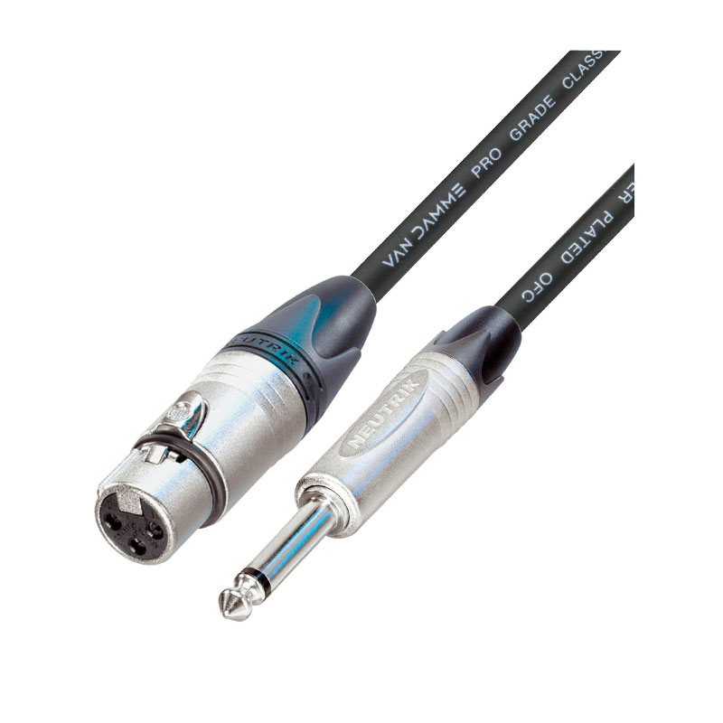 TM Group XLR Female to TS 3m Neutrik Original