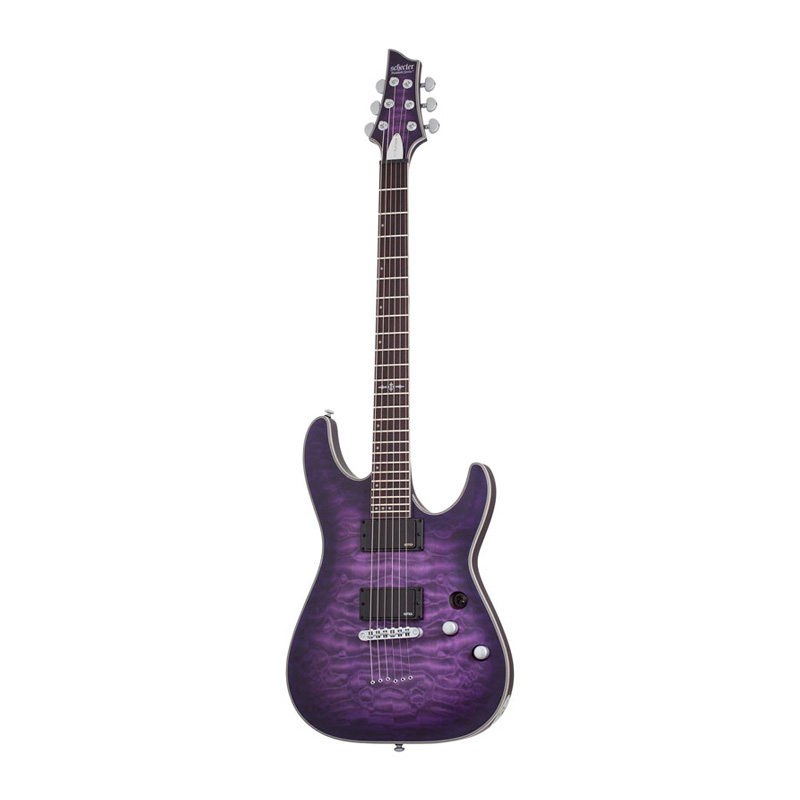 Schecter C 1 Platinum Satin Purple Burst
