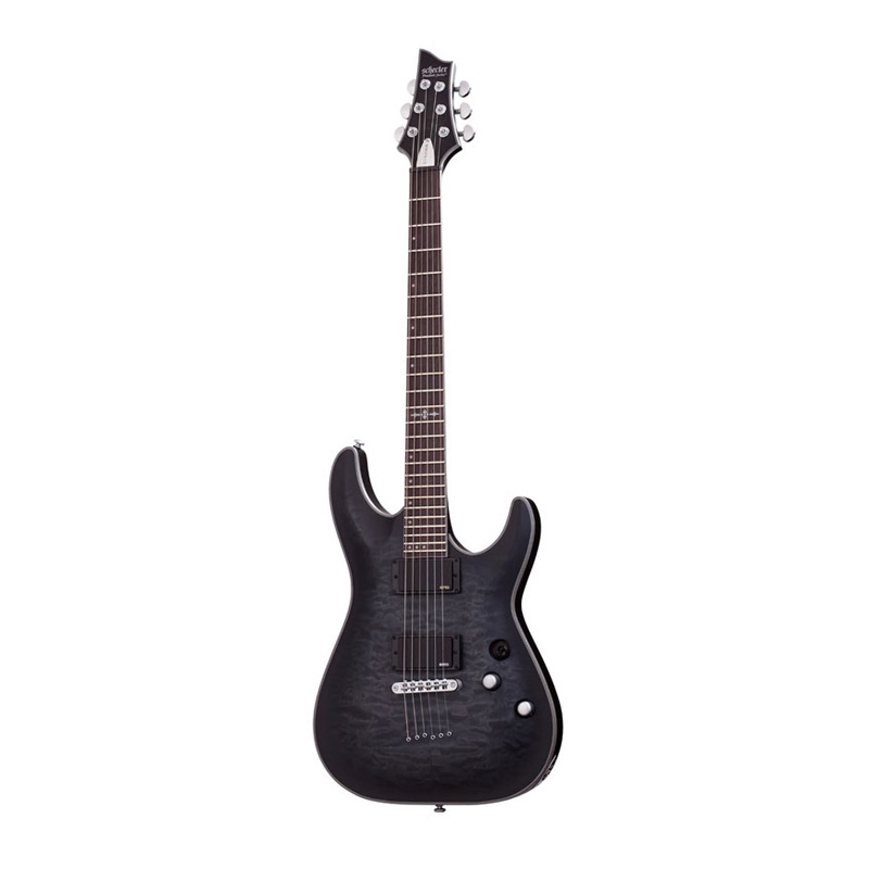 Schecter C 1 Platinum See Thru Black Satin