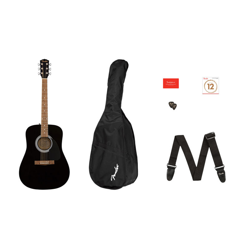 Fender FA 115 Dreadnought Pack Black