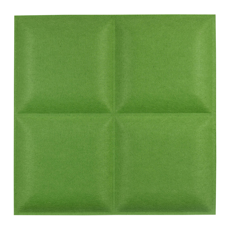 Shining Sound Wool Panel Squares Green