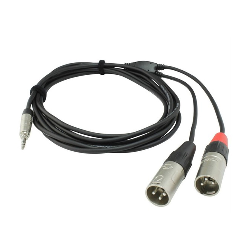 TM Group TRS 3.5 To 2X XLR 2m
