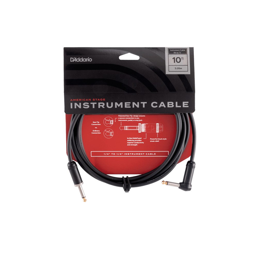 کابل گیتار D’Addario American Stage Right Angle 3m