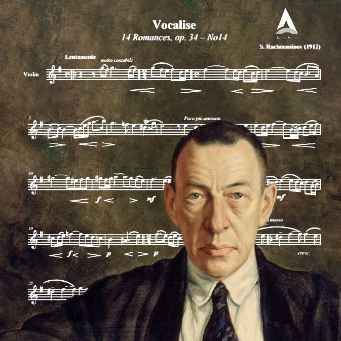 نت ویالن Vocalise از راخمانینف
