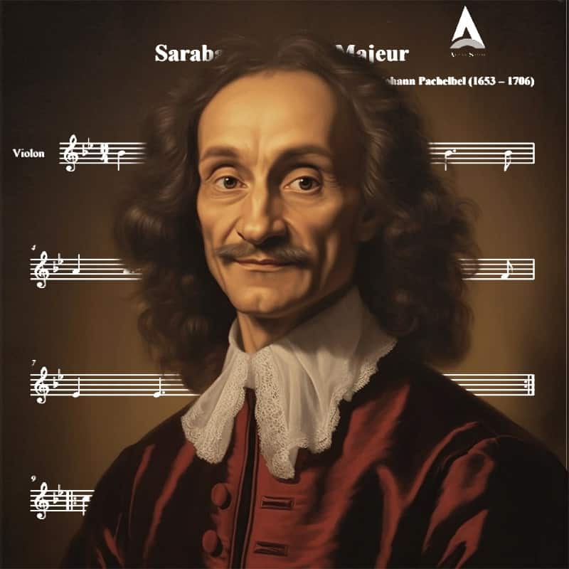 نت ویالن Sarabande از پاخلبل