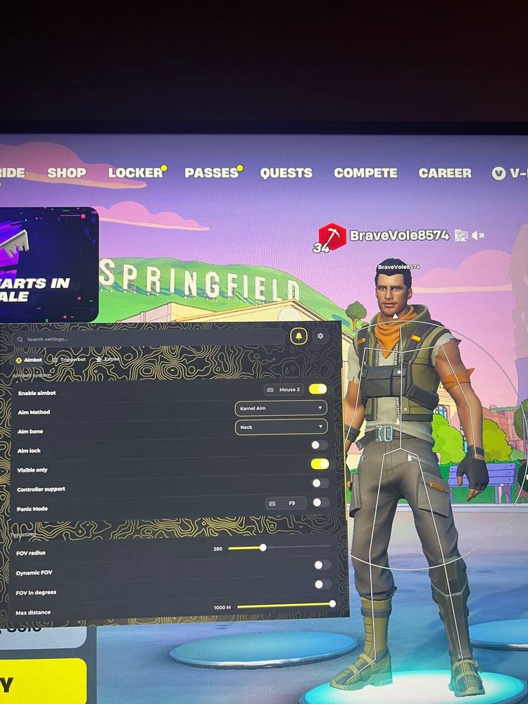 چیت External برای Fortnite | کرنل + مموری ایم بات + اکسپلویت