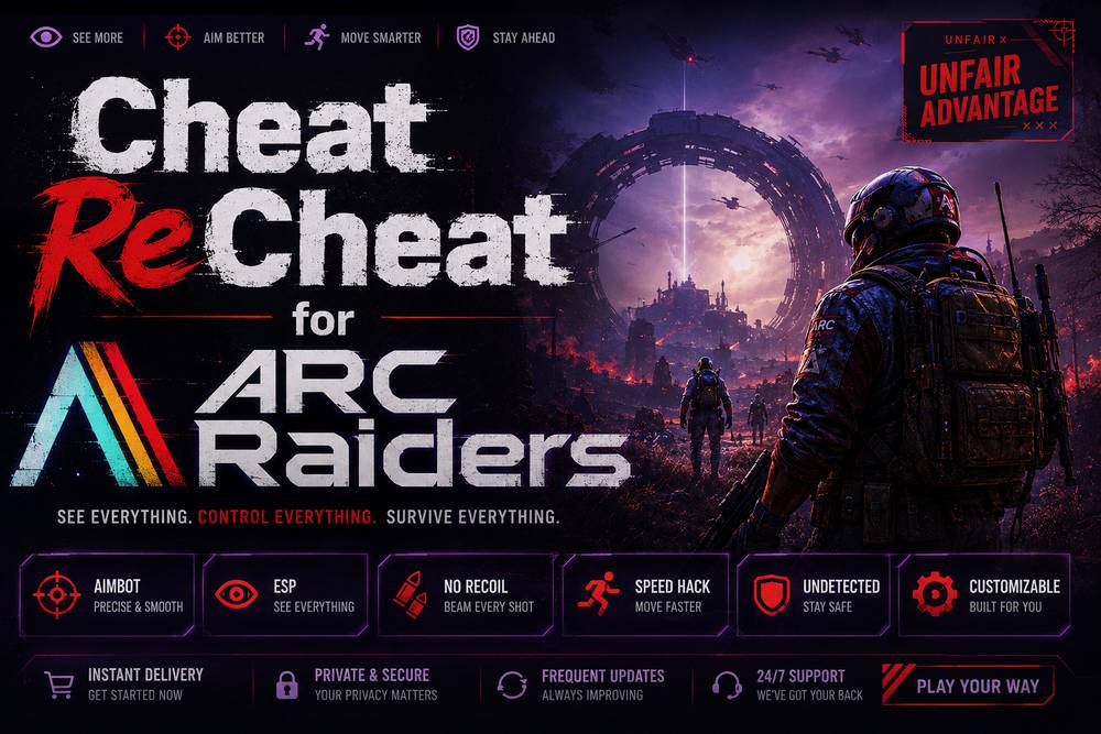چیت Cheat ReCheat برای ARC Raiders | چیت حرفه‌ای Arc Raiders با Aimbot و ESP کامل